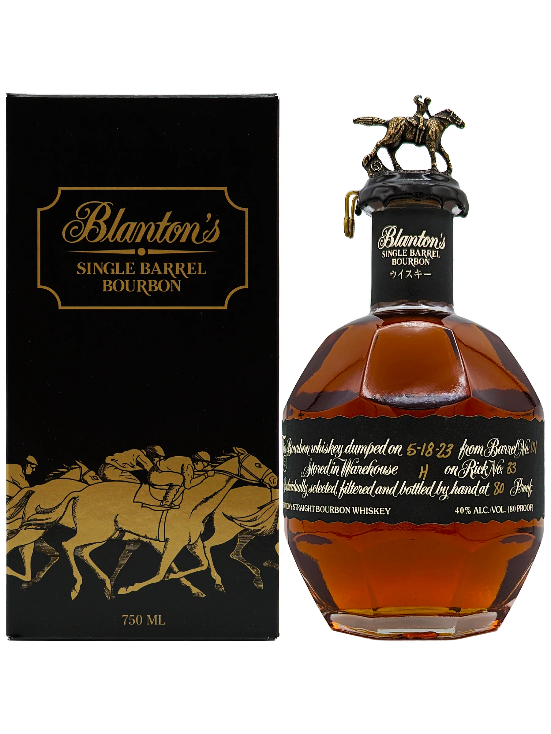 Blanton S Single Barrel Bourbon Black Label 0 7L 40 ZDBW