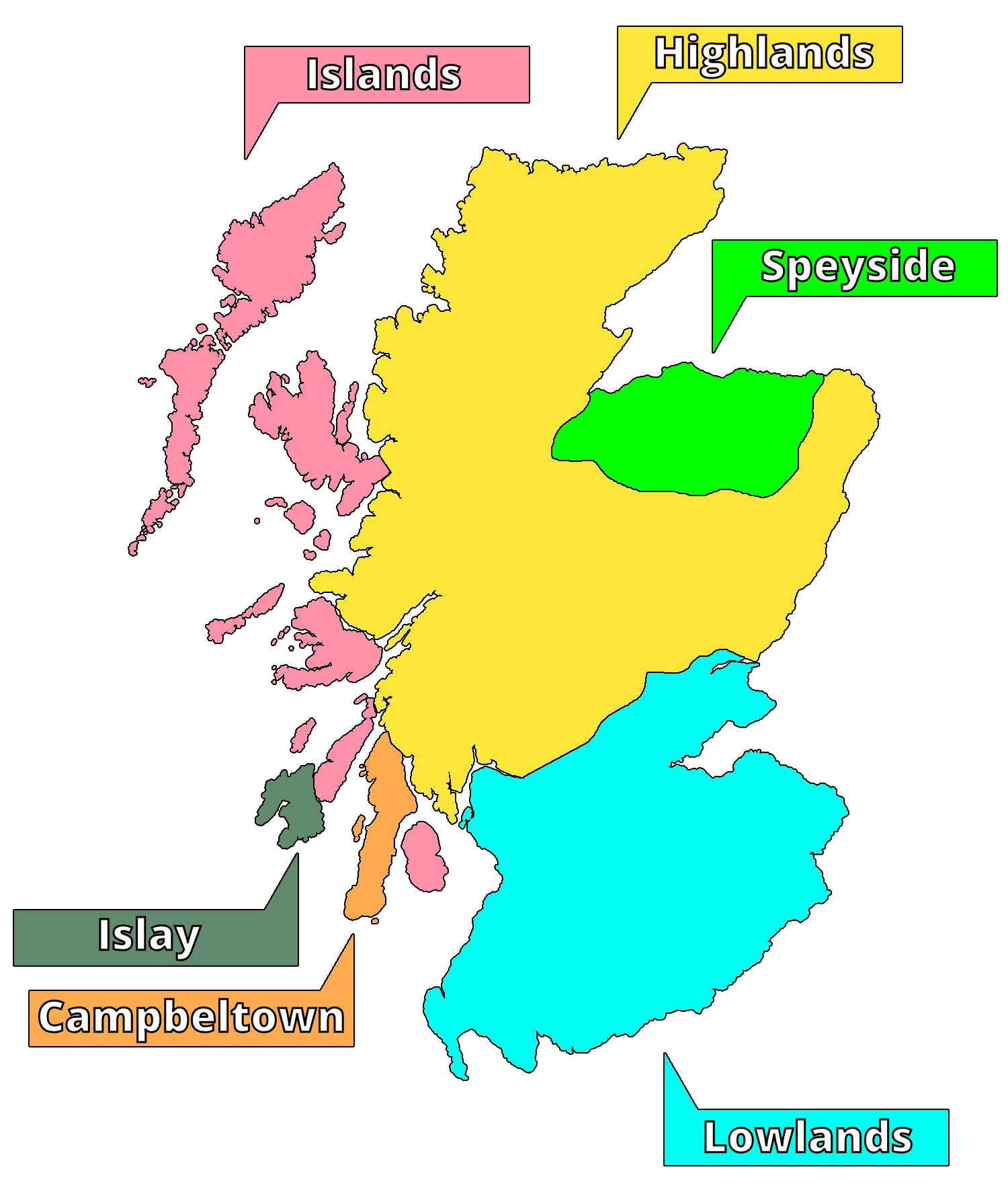 Speyside is located in the northeast of Scotland.