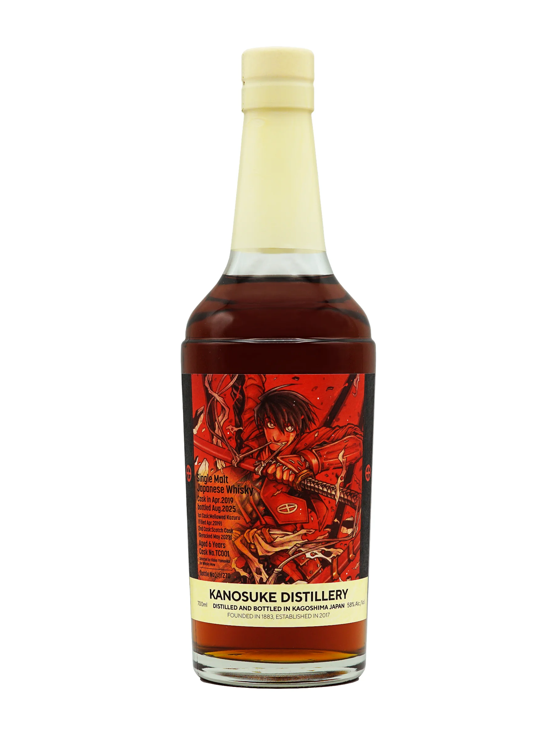 Kanosuke 2019 6 Year Old Single Cask #TC001 Drifters Toyohisa Shimazu - Whisky Mew
